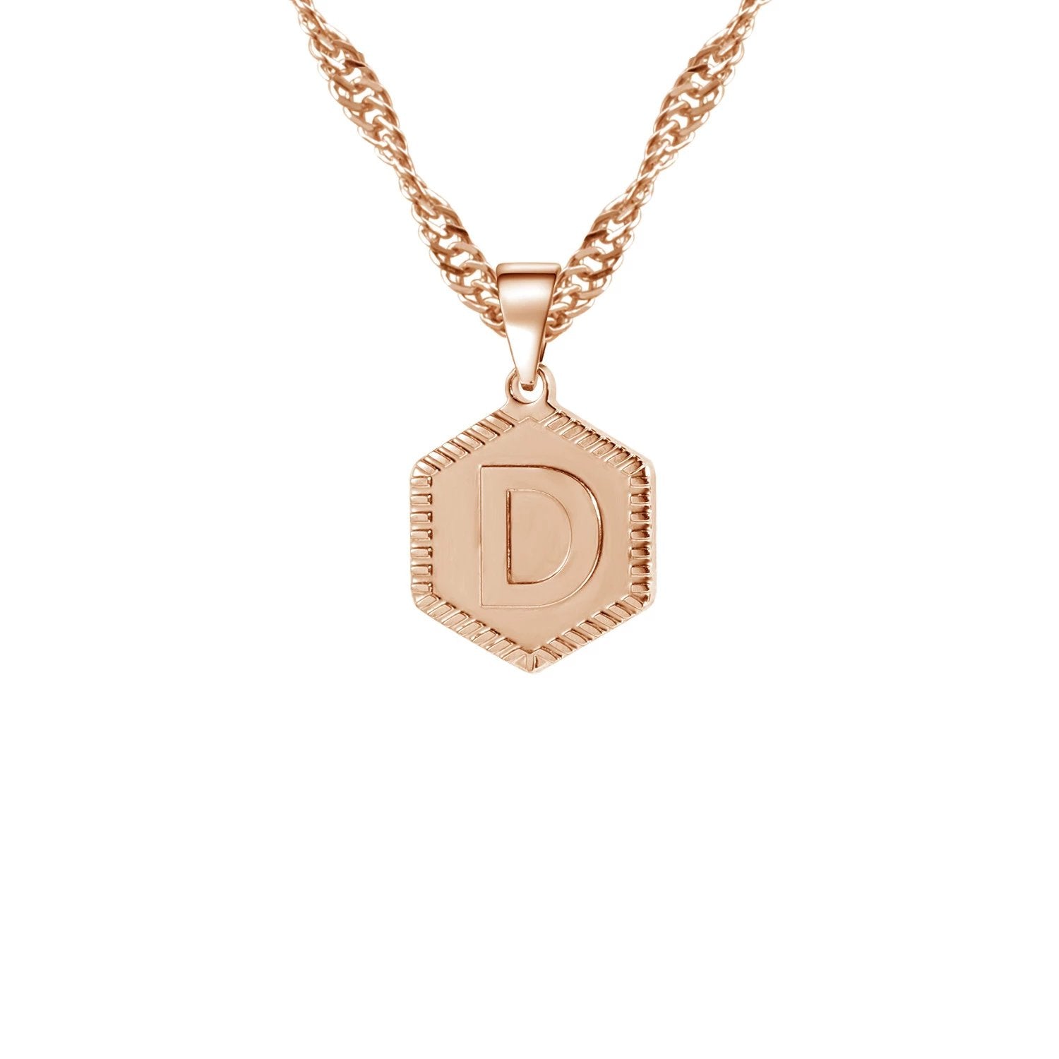 Hex Initial Necklace | Dorado Fashion