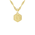Hex Initial Necklace | Dorado Fashion